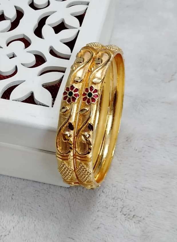 Alloy Gold-plated Bangle Set (Pack of 2)