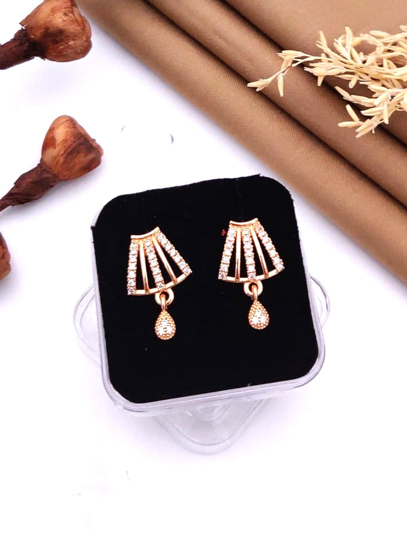 Luxury Fan-Shaped Drop Earrings