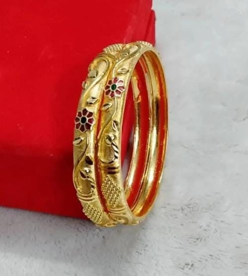 Alloy Gold-plated Bangle Set (Pack of 2)