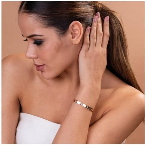 Stainless Steel Gold-plated Bracelet Kada