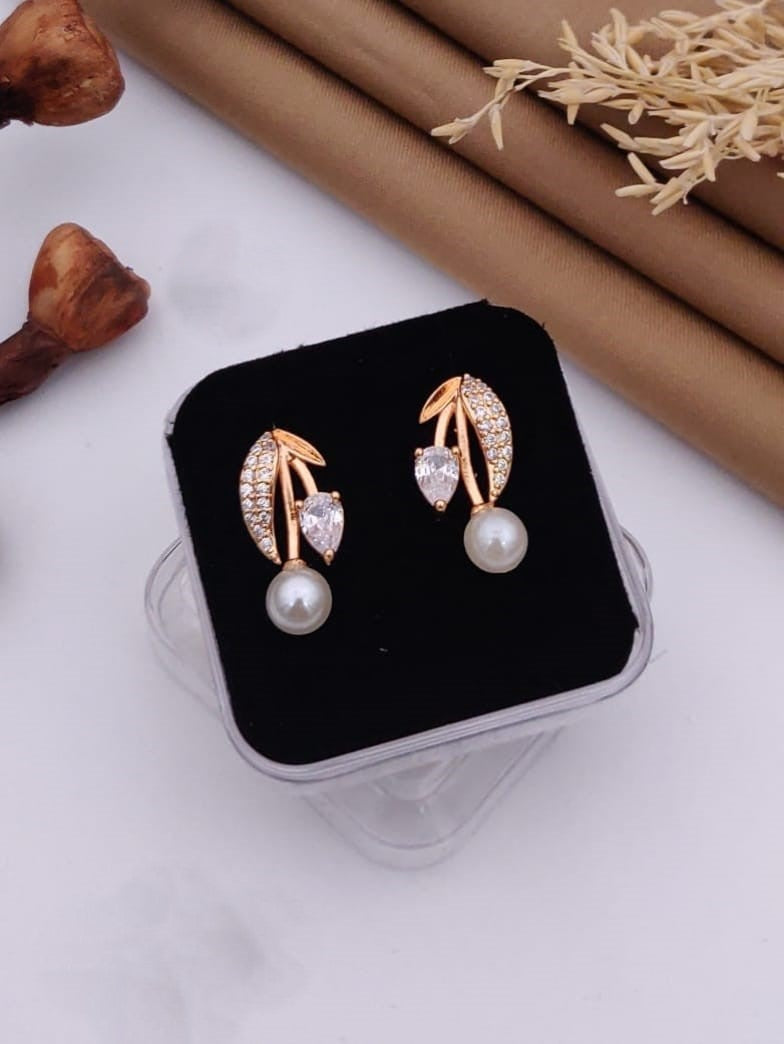 Sparkling Floral Crystal Stud Earrings