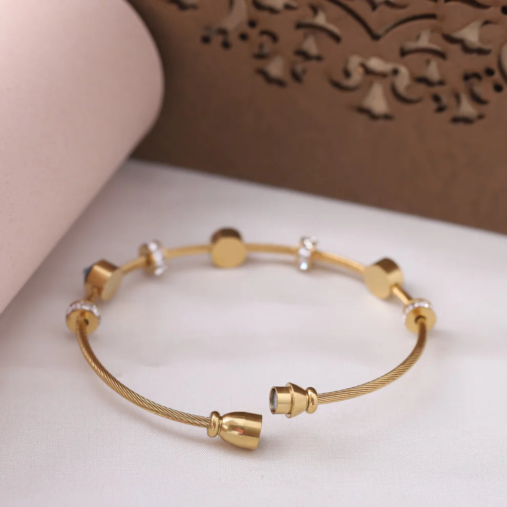 Evil Eye Aura Bracelet (Yellow Gold)