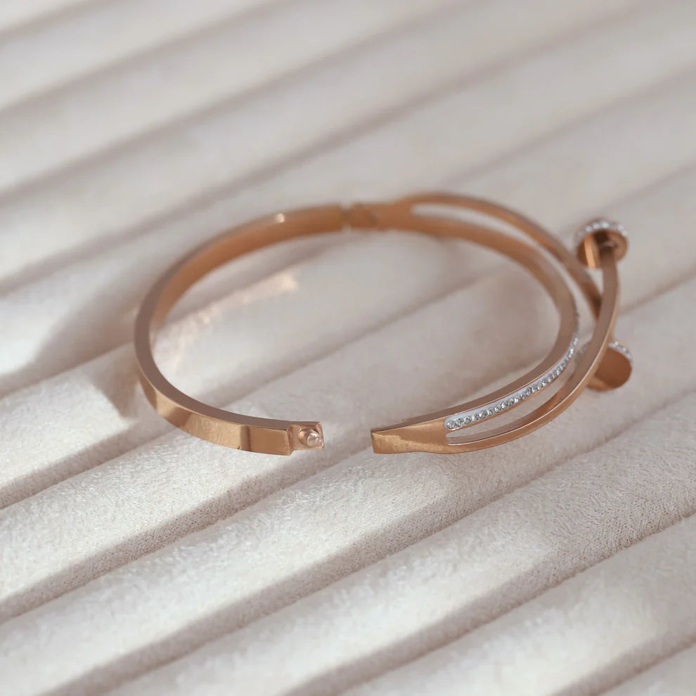 Twilight Grace Bangle (Rose Gold)