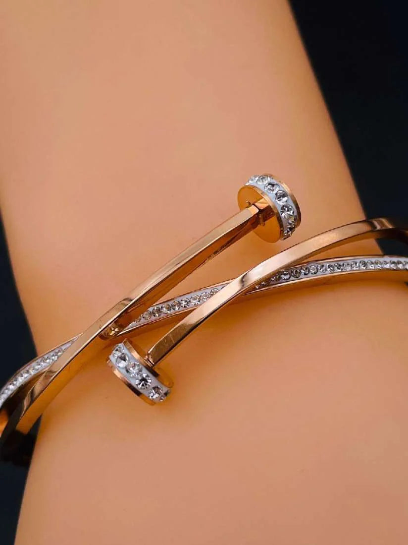 Twilight Grace Bangle (Rose Gold)