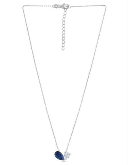 Toi Et Moi Blue Sapphire Necklace