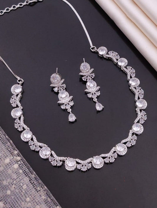 "Crystal Elegance Necklace Set"