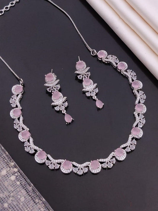 "Rose Glow Necklace Set"