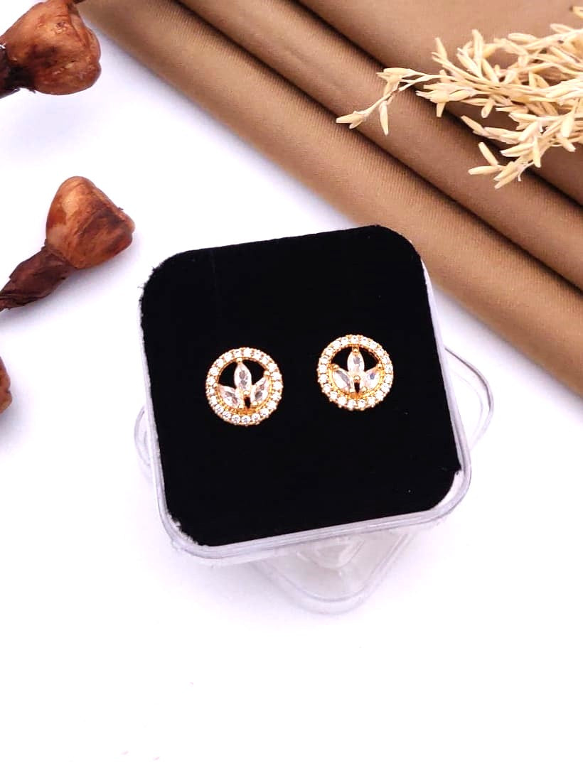 Elegant Circle Stud Earrings