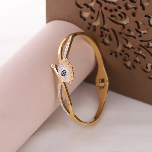 Celestial Guard Evil Eye Gold & Crystal