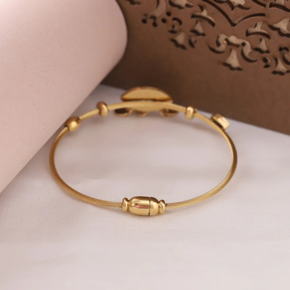 Evil Eye Gold Cuff Bracelet For Women