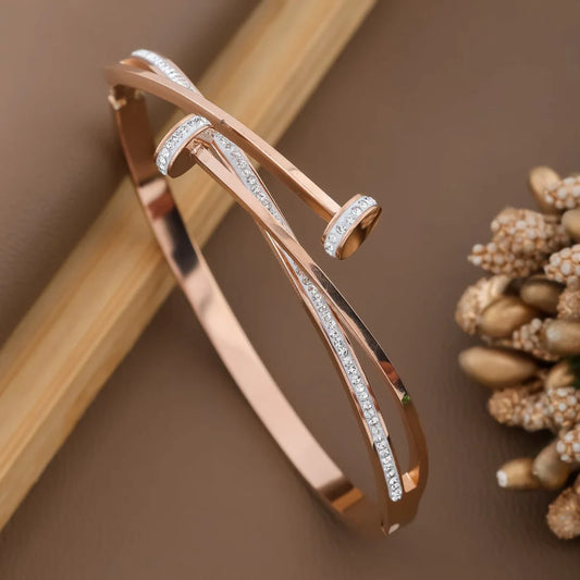 Twilight Grace Bangle (Rose Gold)