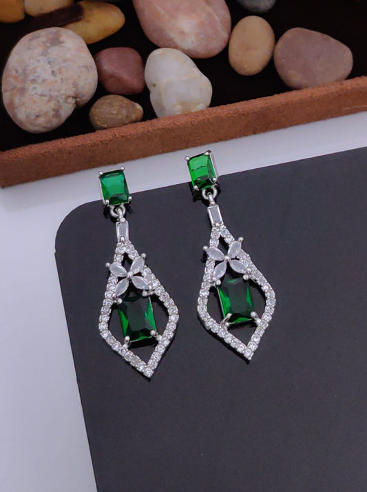 Emerald Royale Diamond Drop Earrings