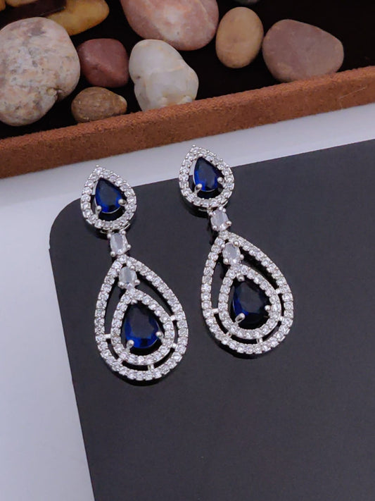 Royal Sapphire Teardrop Earrings