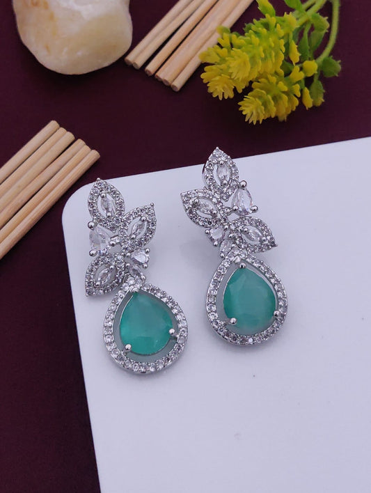 Emerald Bloom Elegance Earrings