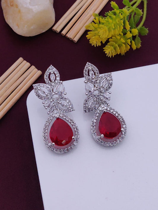 Royal Ruby Bloom Earrings