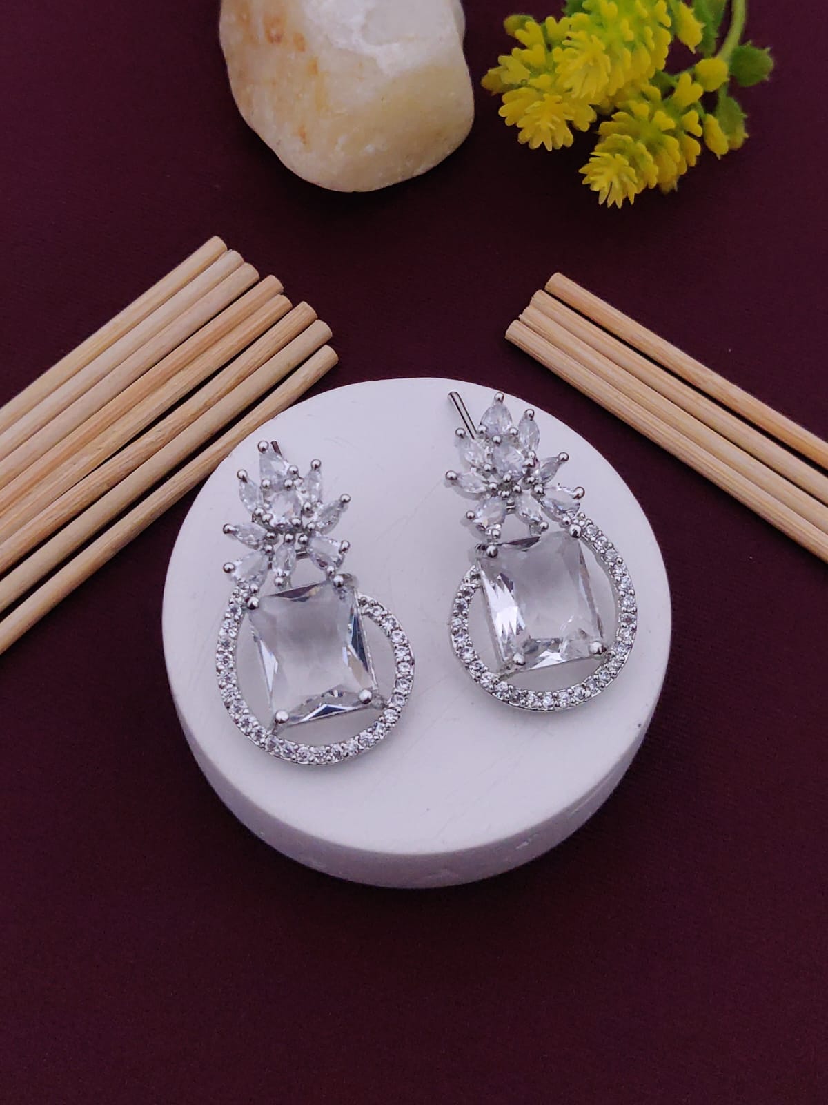 Eternal Crystal Bloom Earrings