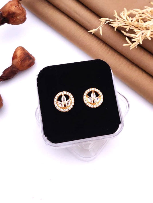 Elegant Circle Stud Earrings